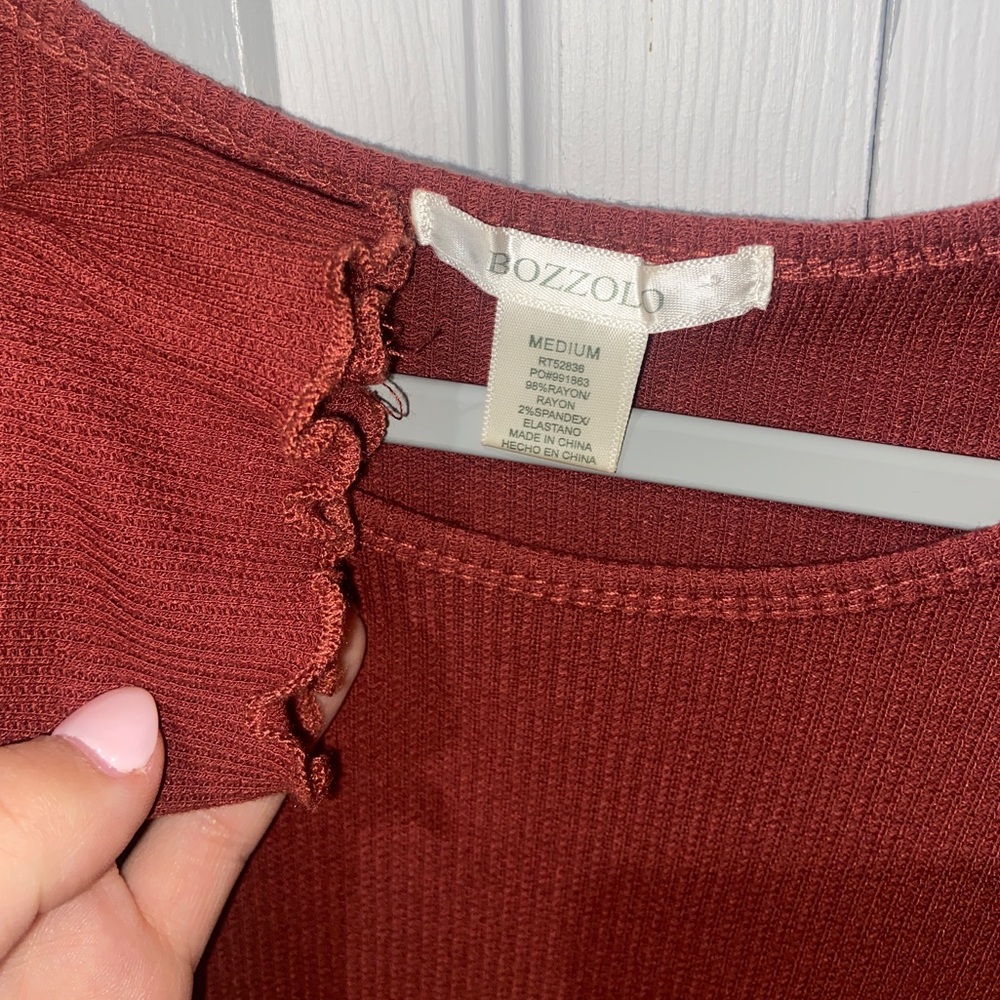 Cropped Ribbed Long Sleeve - Picture 3 of 3